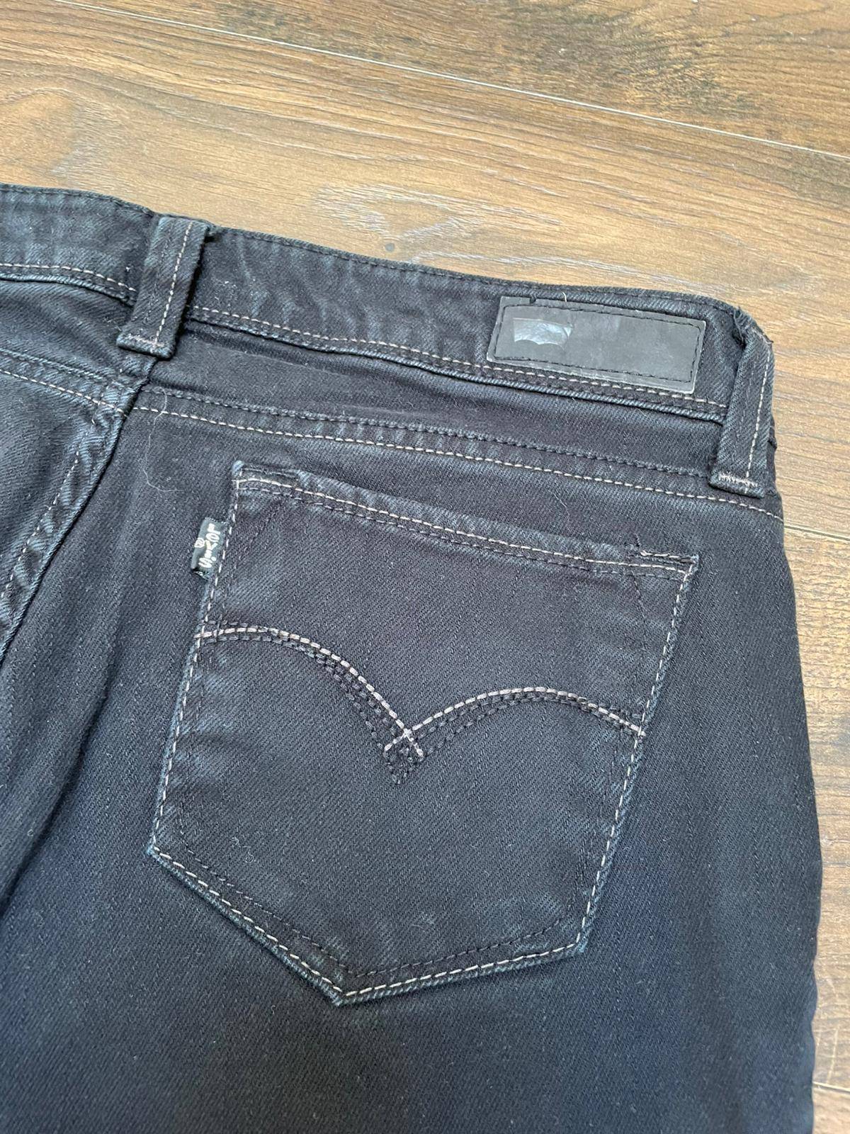 Levi's Women's Demi Curve Low Rise Skinny Black Denim Jeans - 11M - W30/L28