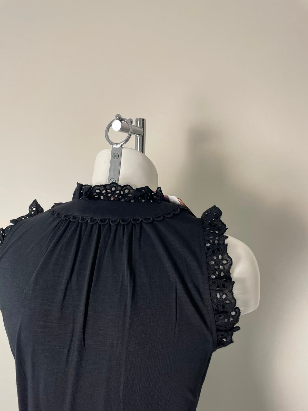Gorgeous Boden Women's Lucia Broderie Trim Midi Dress - UK 8 - Black