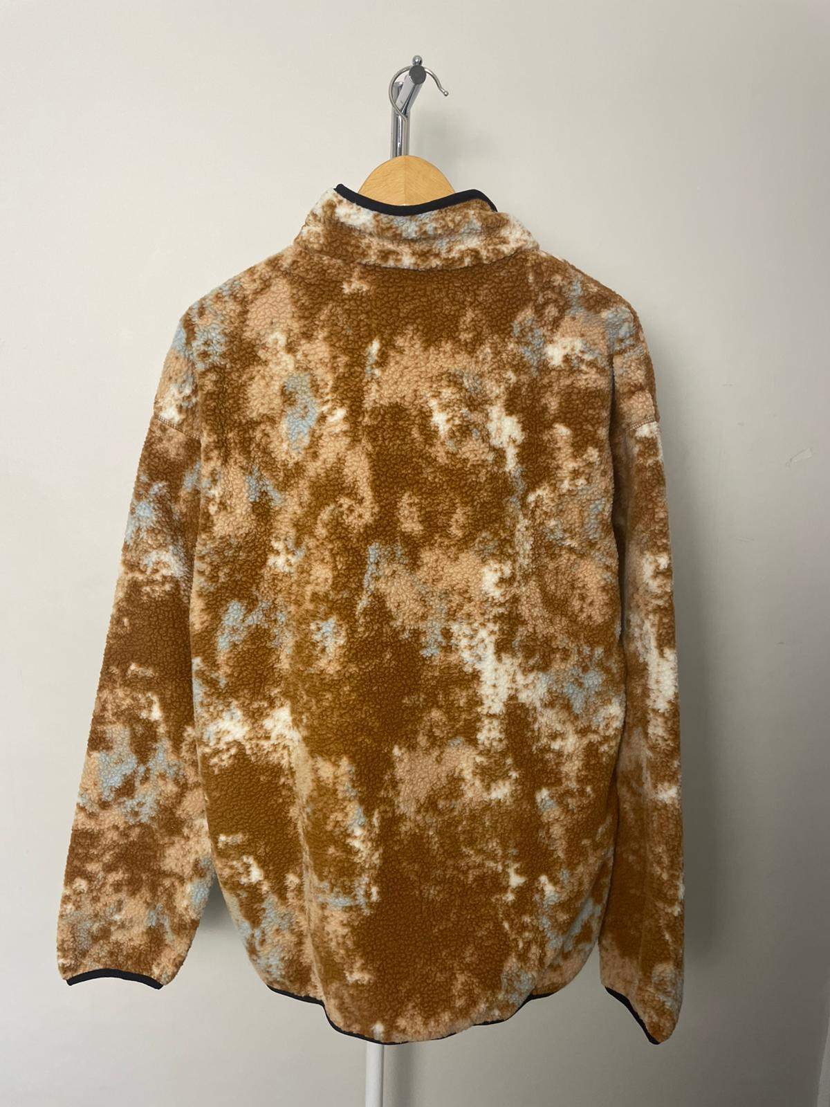 Columbia Men's Pullover Snap Button Pattern Fleece Jumper - M/Medium