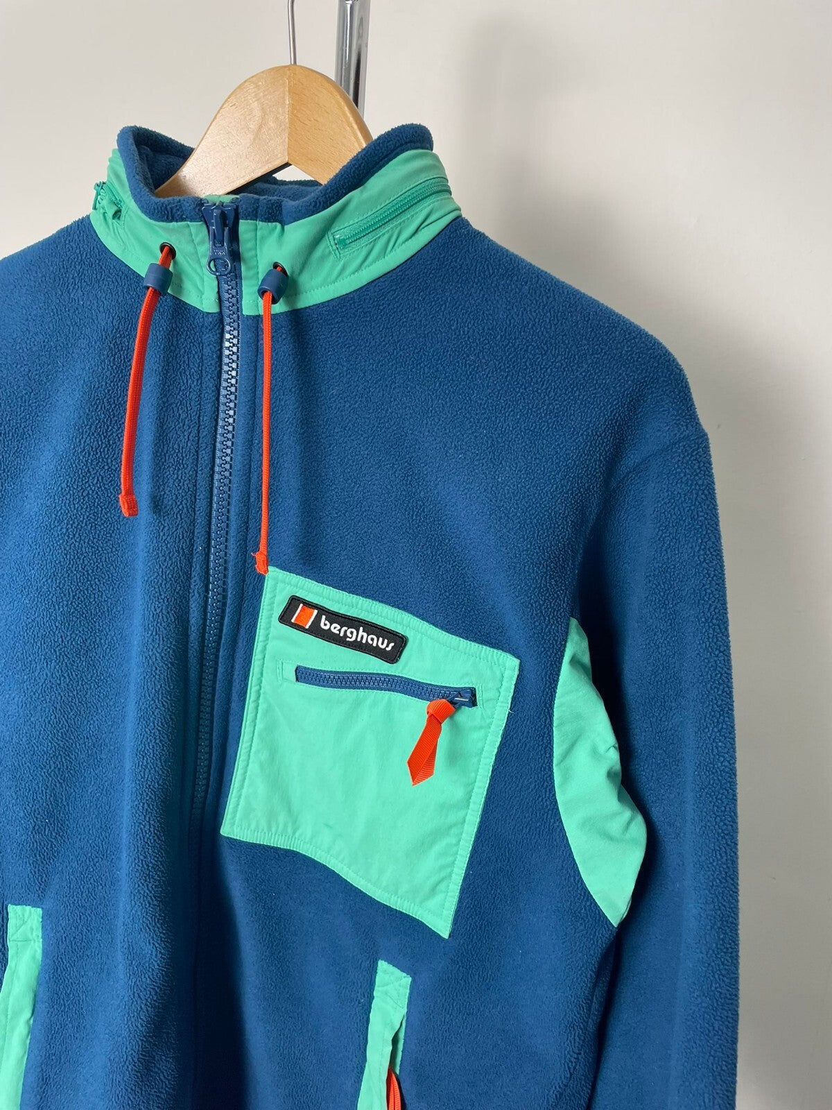 Berghaus Full Zip Ascent 91 Fleece Jacket Rollaway Hood - S/Small - Unisex