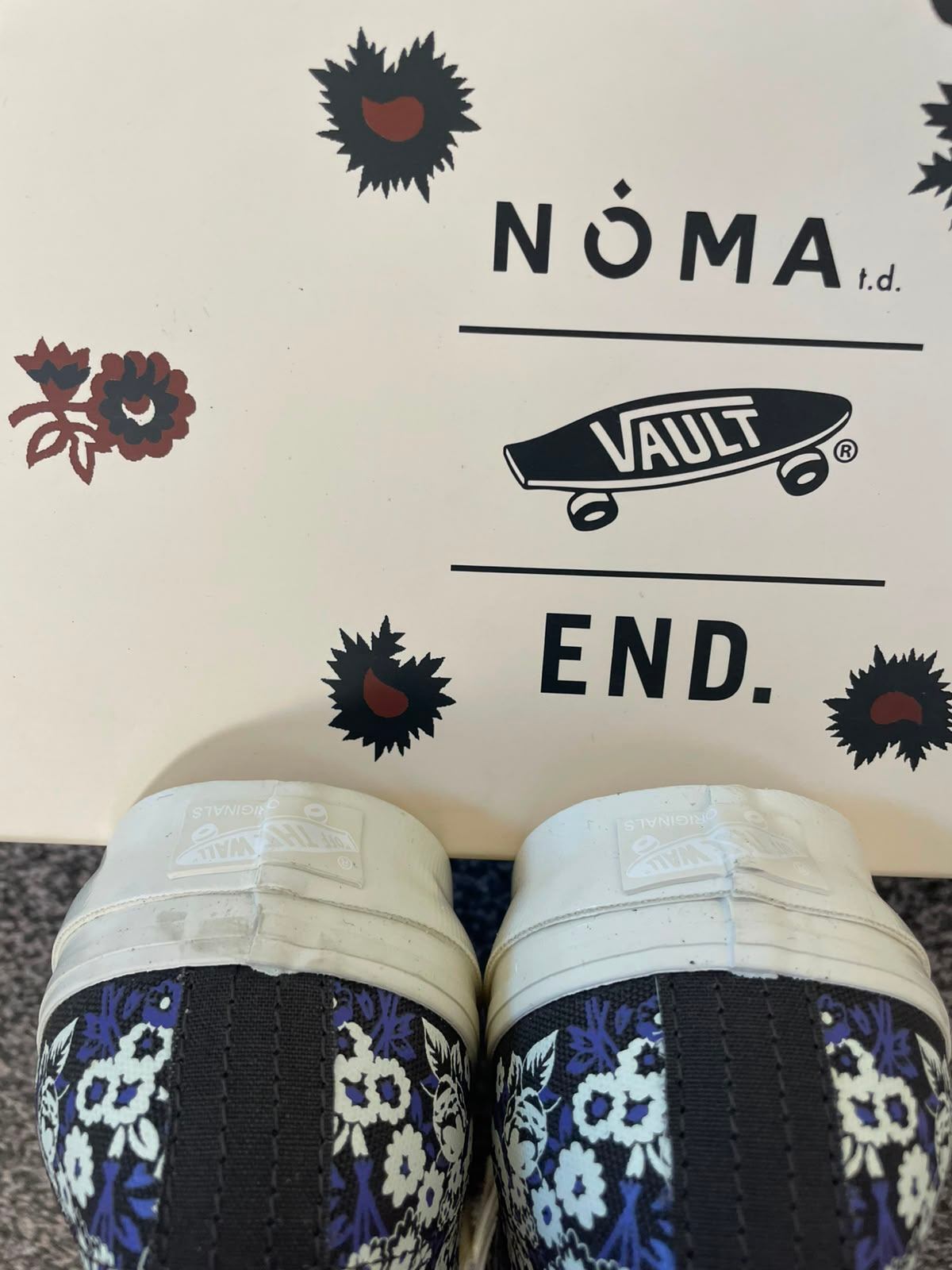 NOMA T.D. X Vans Vault X End Collab Floral Skate Shoes Trainers - UK 11