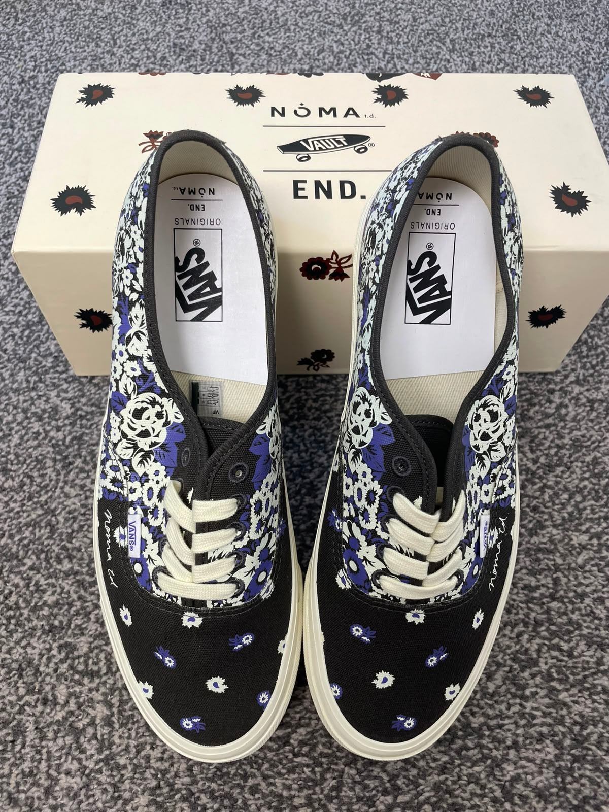 NOMA T.D. X Vans Vault X End Collab Floral Skate Shoes Trainers - UK 11