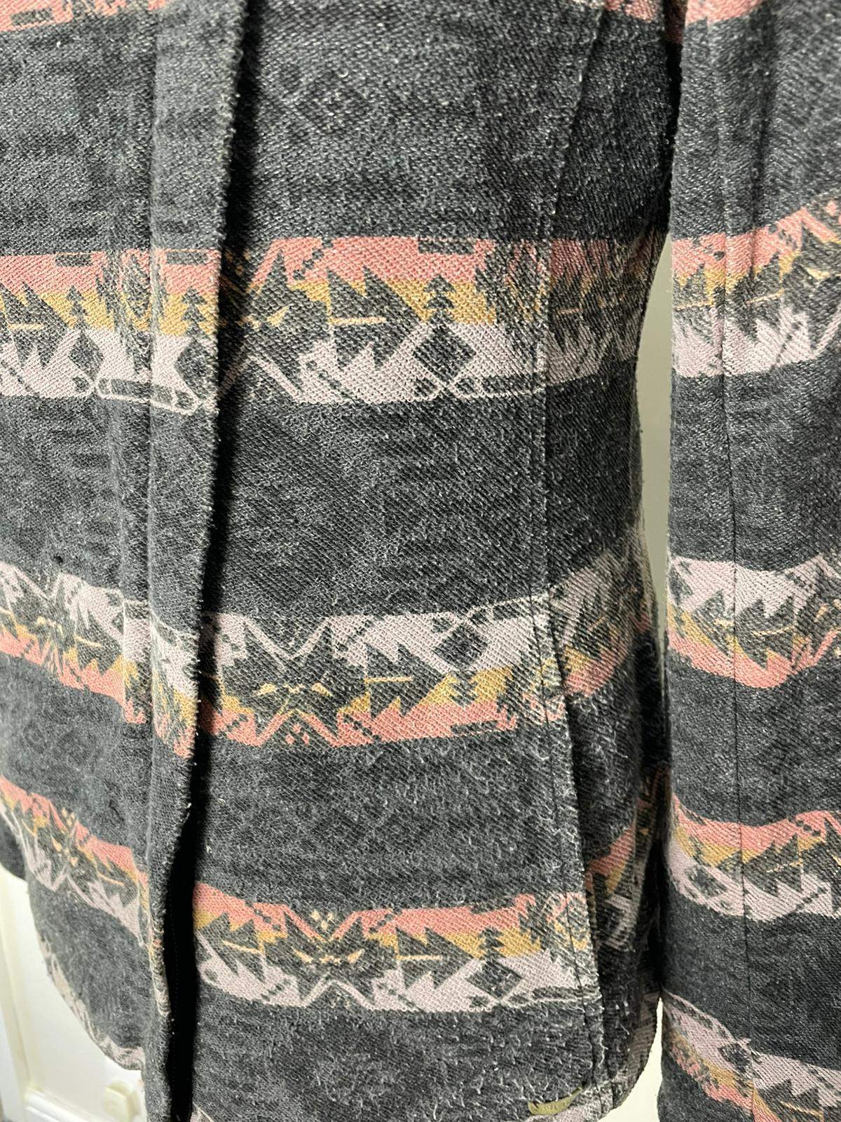 Rip Curl Betty Full Zip Sherpa Fleece Lined Aztec Pattern Surf Wear Jacket - M