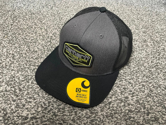 Carhaart Force Casual Fast Drying Truckers/Trucker Style Hat/Cap Dark Grey/Black