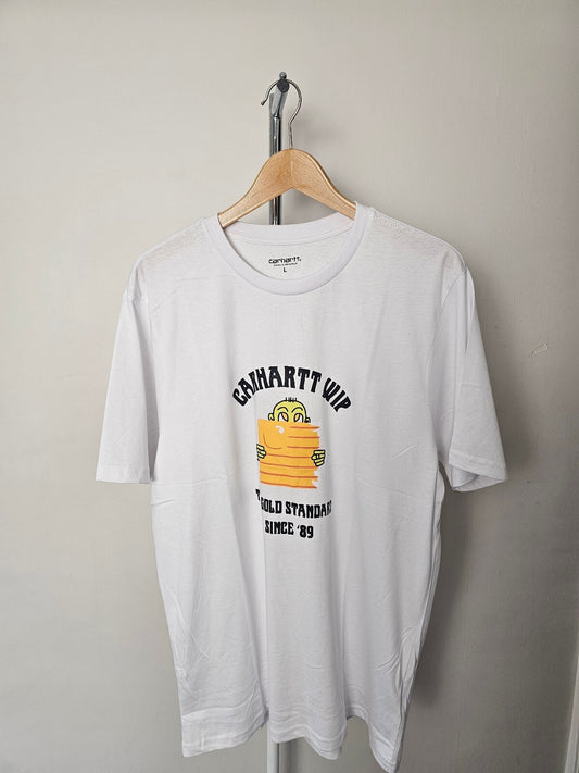 Carharrt WIP Gold Standard Short Sleeve T-Shirt/Tee/Top - L/Large - White