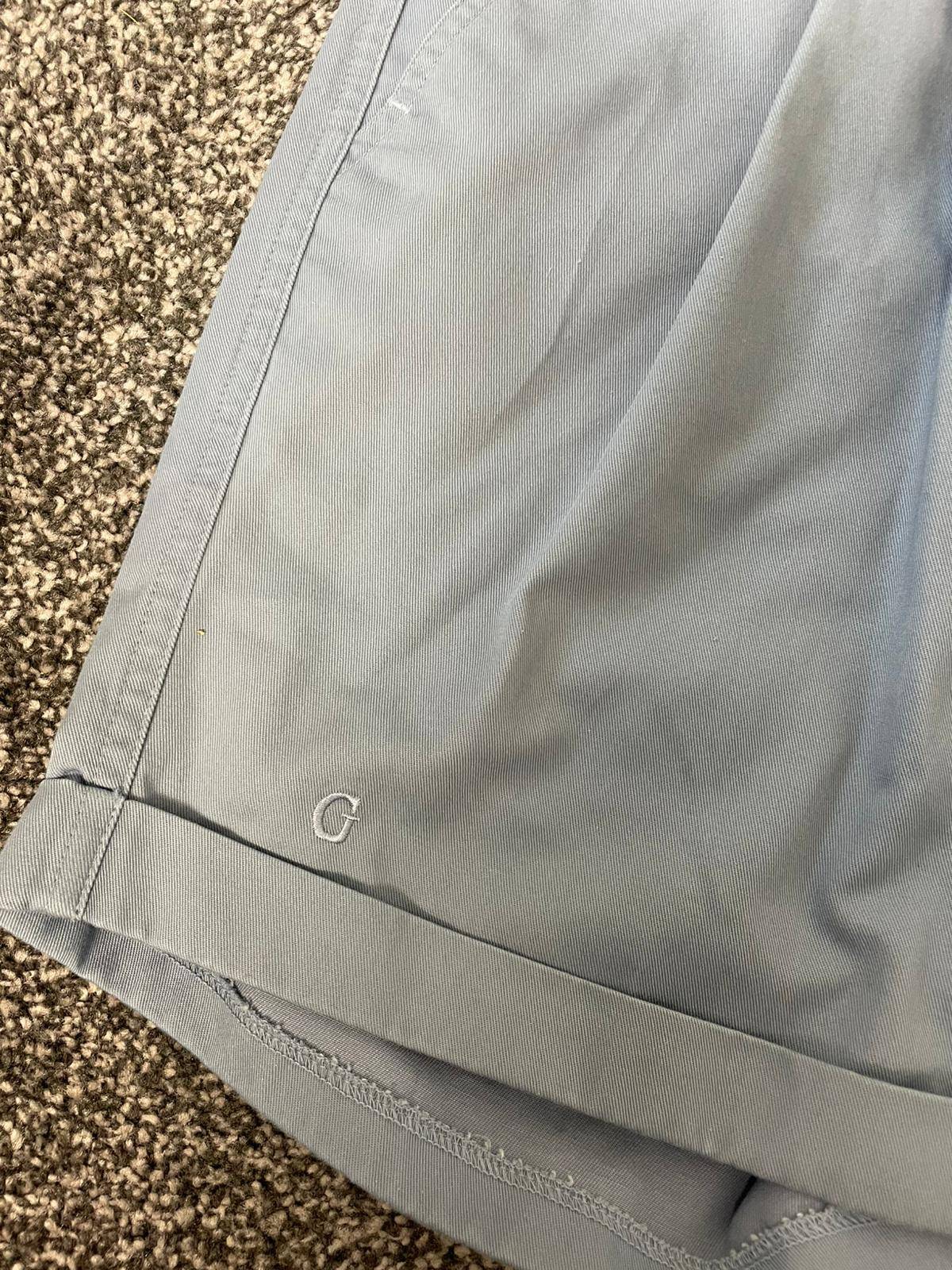 Gabicci Men's Vintage 80's/90's Navy/Naval Style Chino Shorts - 34 - Light Blue