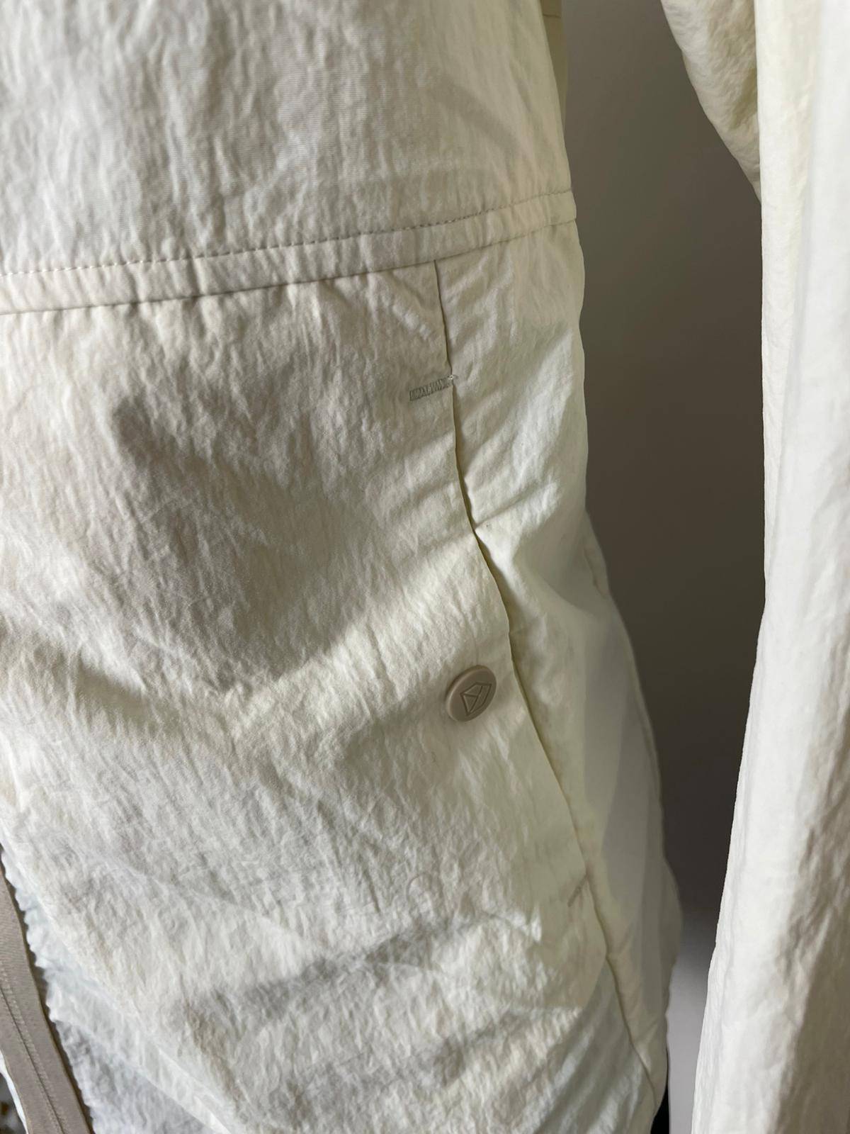 Didriksons Women's Full Zip Windbreakers Jacket - 36 / UK 10 - White/Off White