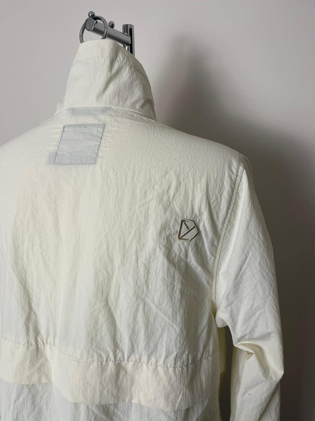 Didriksons Women's Full Zip Windbreakers Jacket - 36 / UK 10 - White/Off White