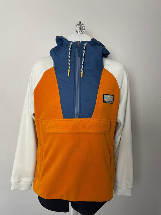 Passenger Women's Alexander 1/2 Zip Pullover Hooded Fleece Jumper - L/Large/14