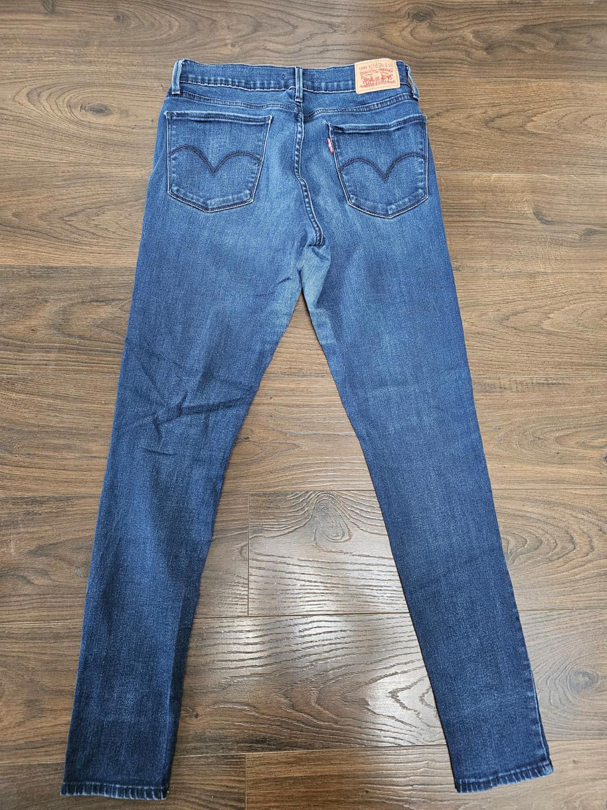 Levi's Womens Blue Jeans 710 Super Skinny Fit W29/30L Denim Trousers Bottoms