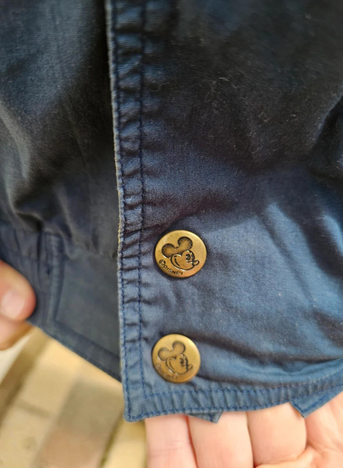 Vintage Full Zip Mickey Mouse Disney Hooded Windbreaker Jacket 80s/90s - M