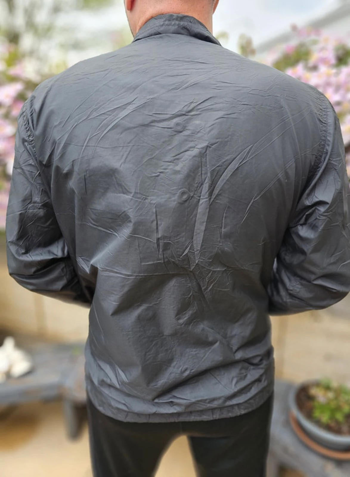 Vintage Levi's Black Button Up Coach Jacket - S/Small M/Medium**