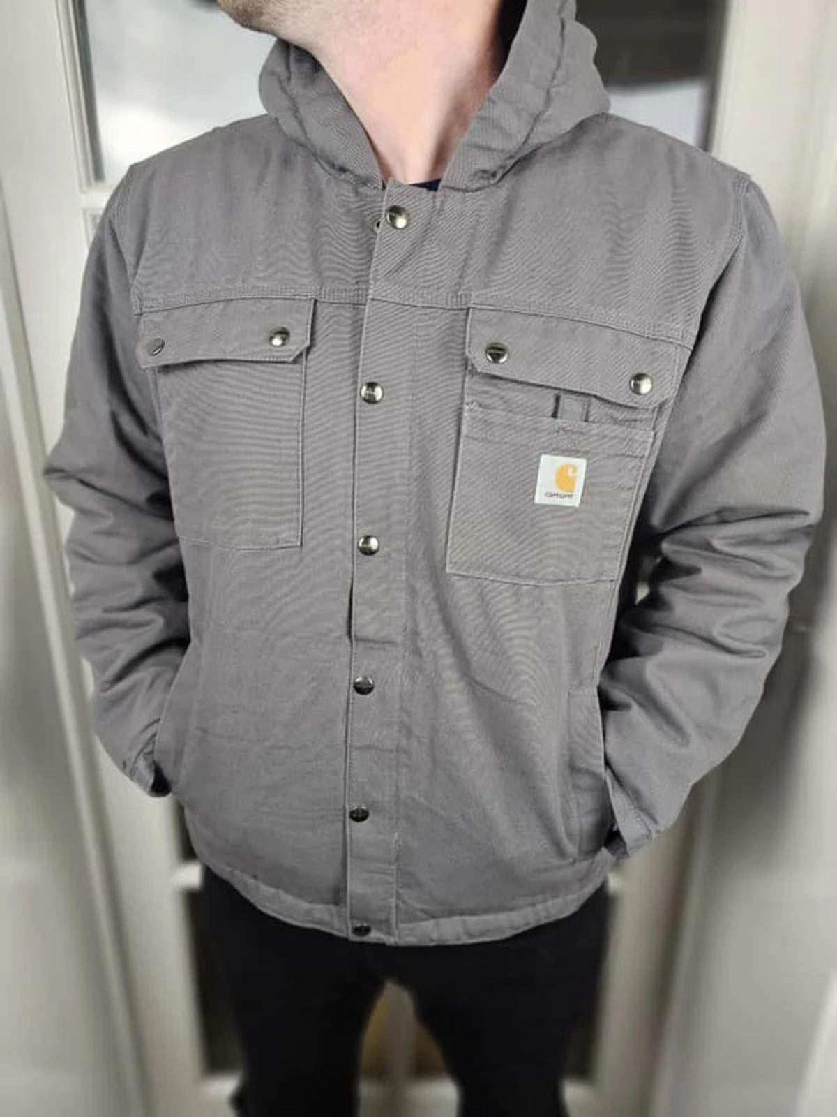 Carharrt Mens Charcoal Grey Arctic Lined Utility/Field Jacket - M/Medium L/Large