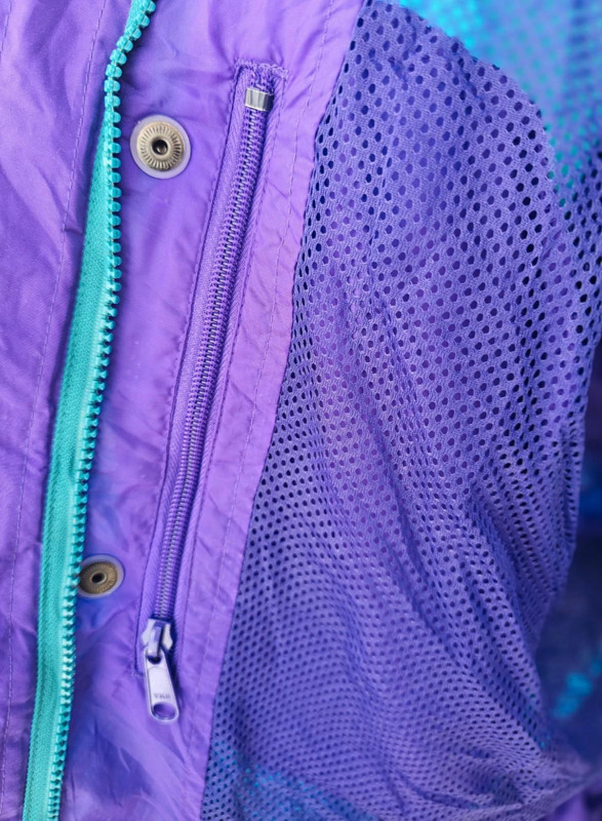 Vintage Columbia Tour De Sport Full Zip Windbreaker/Rain Jacket - L/XL