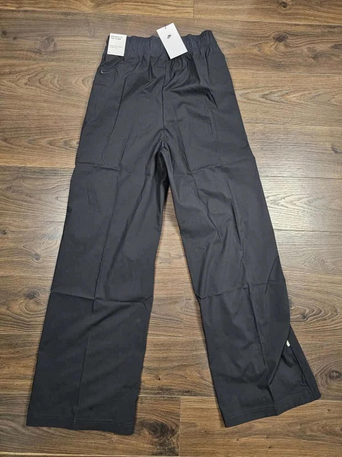 Nike Womens Icon Clash Black Ruched Woven Trousers/Pants - S/Small
