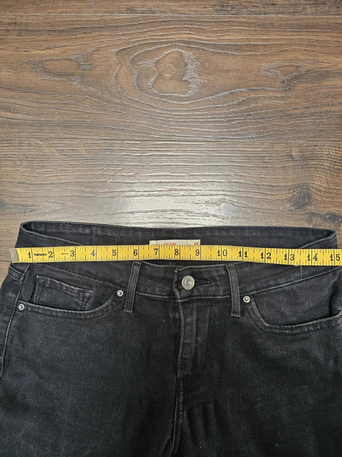 Levi's Womens Black Jeans 712 Slim Fit W30/30L Denim Trousers Bottoms