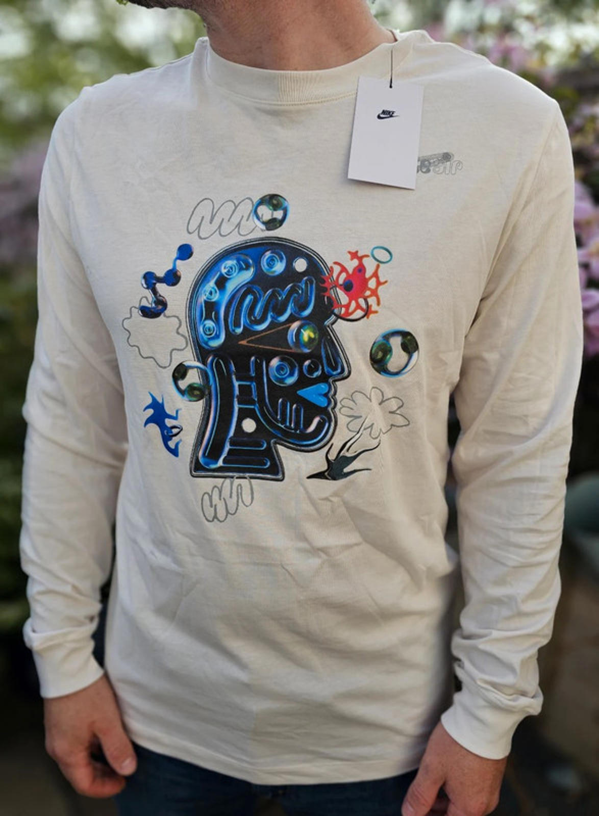 Nike Air Long Sleeve Printed Graphic T-Shirt New WIth Tags - L/Large**