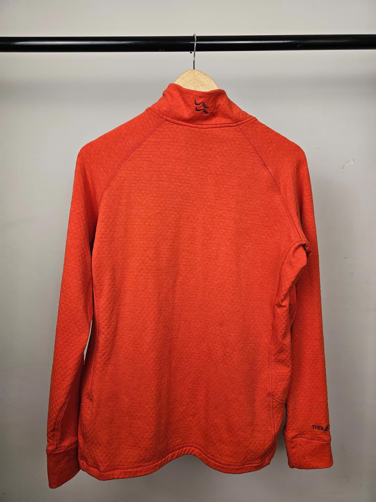 Rab Womens 1/2 Zip Pullover Fleece Mid Layer Jumper - UK 16 - Orange