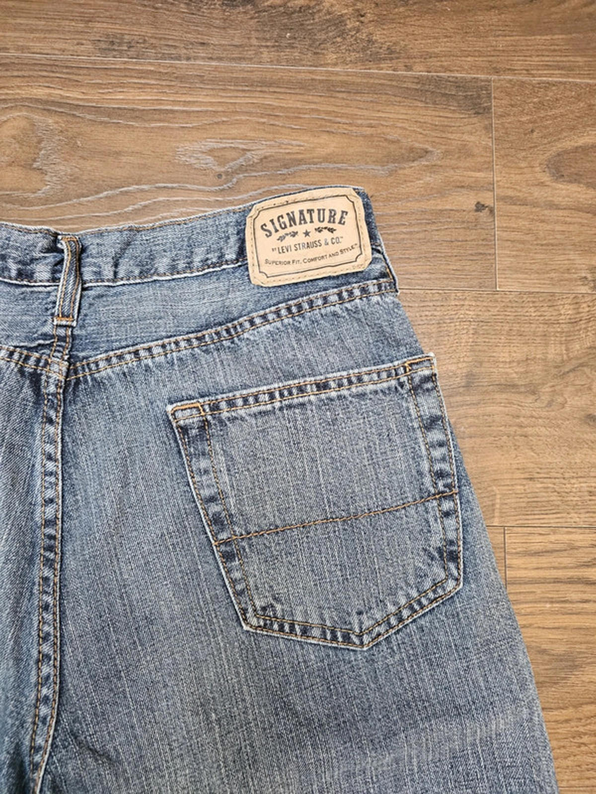 Levi's Mens Blue Jeans Relaxed Fit W33/29L Denim Trousers Bottoms