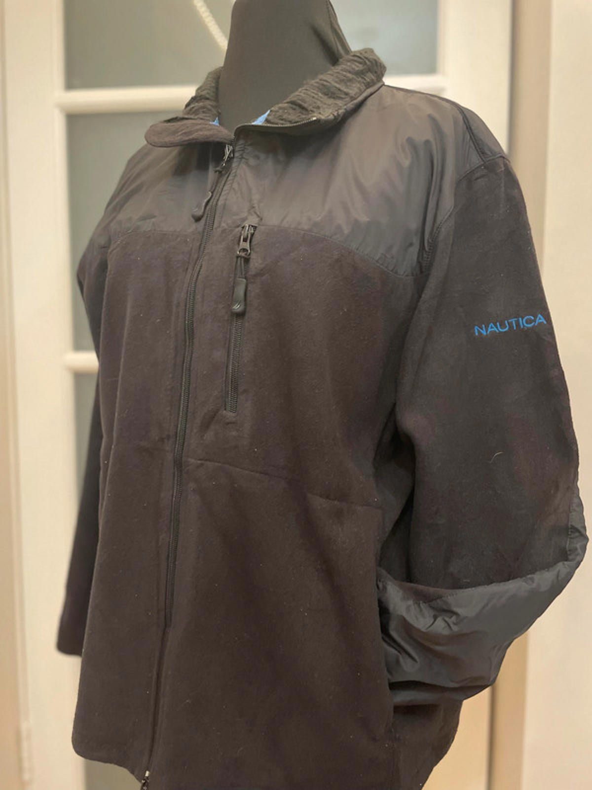 Vintage Nautica Full Zip Fleece Jacket - XL/Extra Large Warm Winter Autumn Sport Sailing
