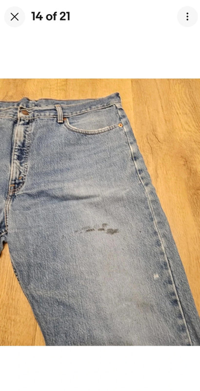 Levi's Vintage Orange Tab Blue Jeans 615 Straight Fit - W39/30L