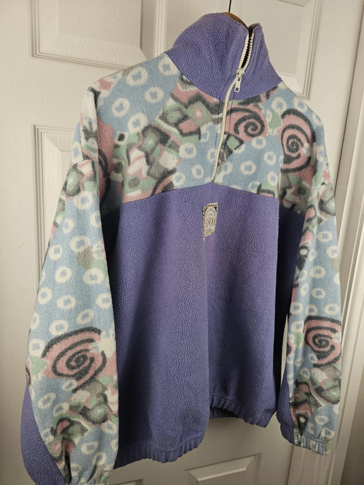 Vintage Used Co. 'Made In Italy' 1/4 Zip Pullover Fleece Jumper - L/Large