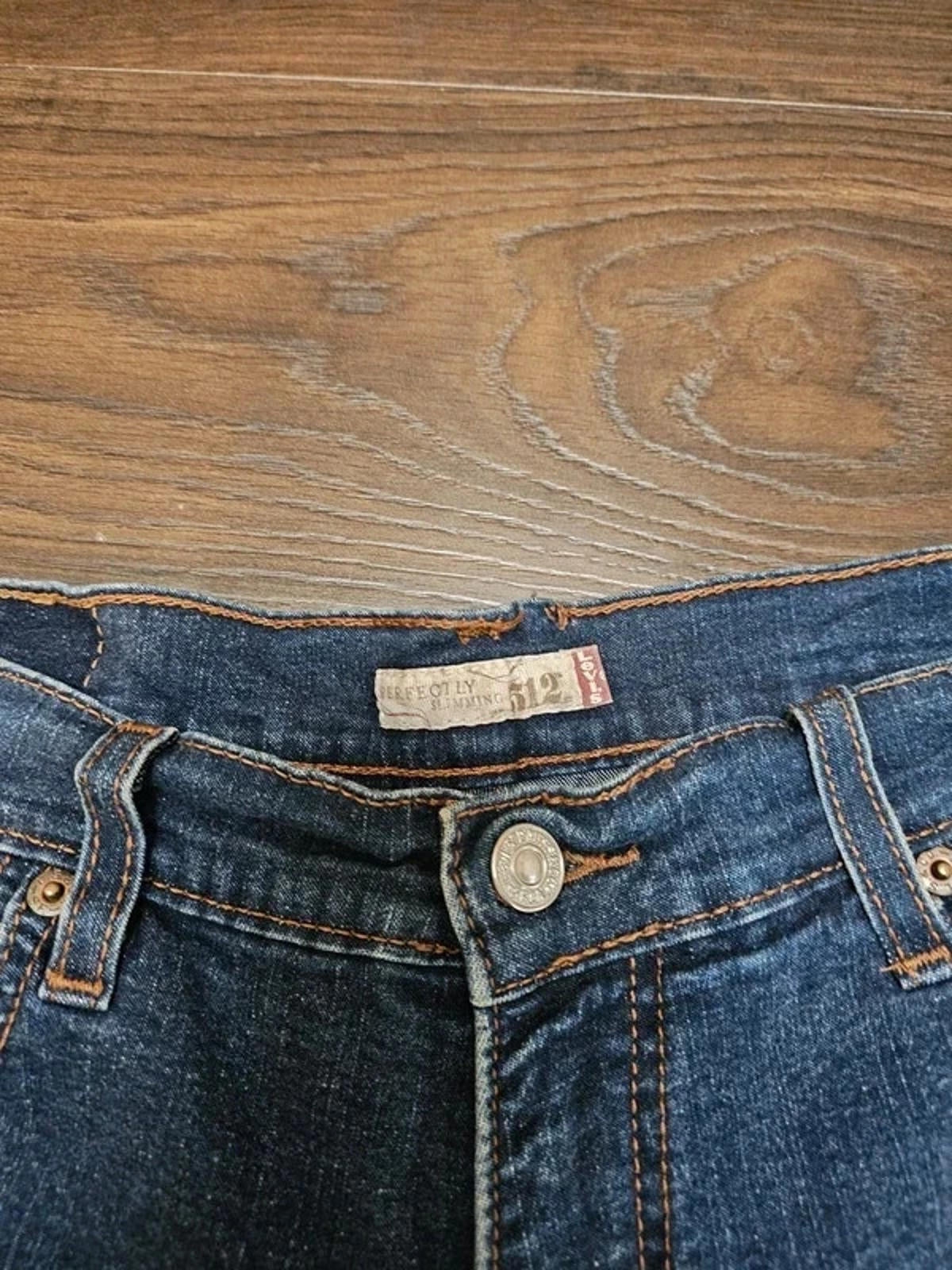Levi's Womens Blue Jeans 512 Perfectly Slimming Slim Tapered W29/31L 10-12