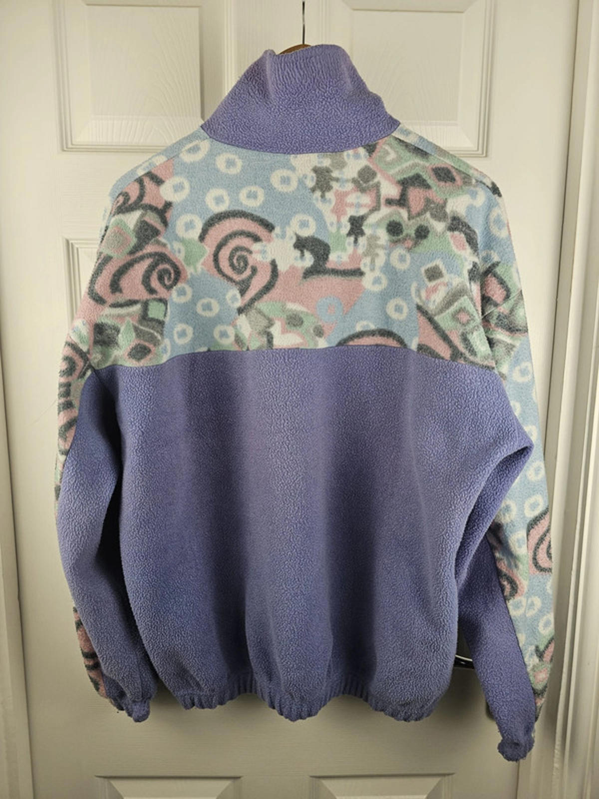Vintage Used Co. 'Made In Italy' 1/4 Zip Pullover Fleece Jumper - L/Large