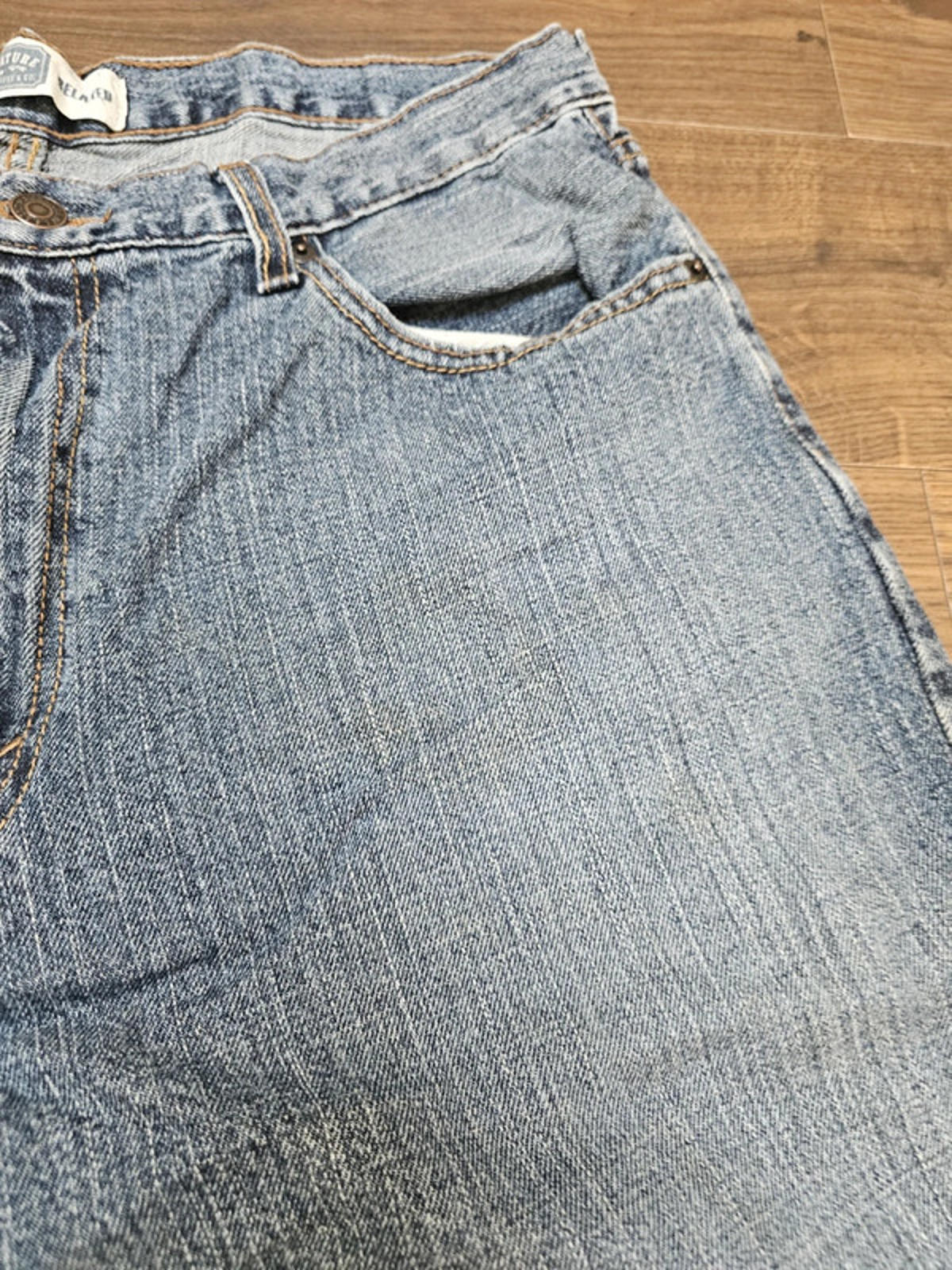Levi's Mens Blue Jeans Relaxed Fit W33/29L Denim Trousers Bottoms