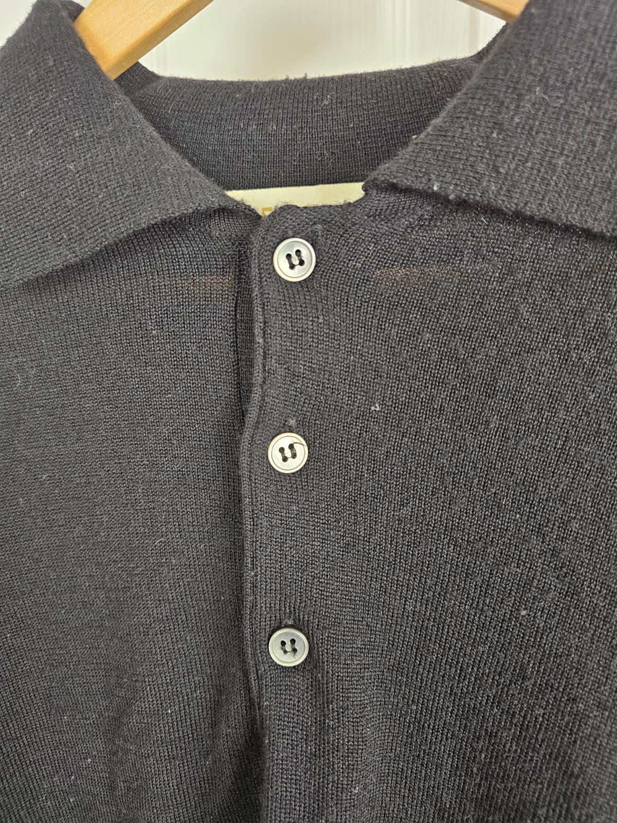 Merona Mens Made In Italy 100% Merino Wool Long Sleeve Polo Neck Jumper -L/Large