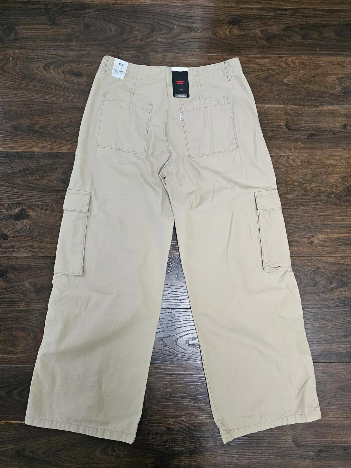 Levi's Womens Beige Cargo Trousers/Pants - W31/L32 - UK 12 - NWT - RRP £100