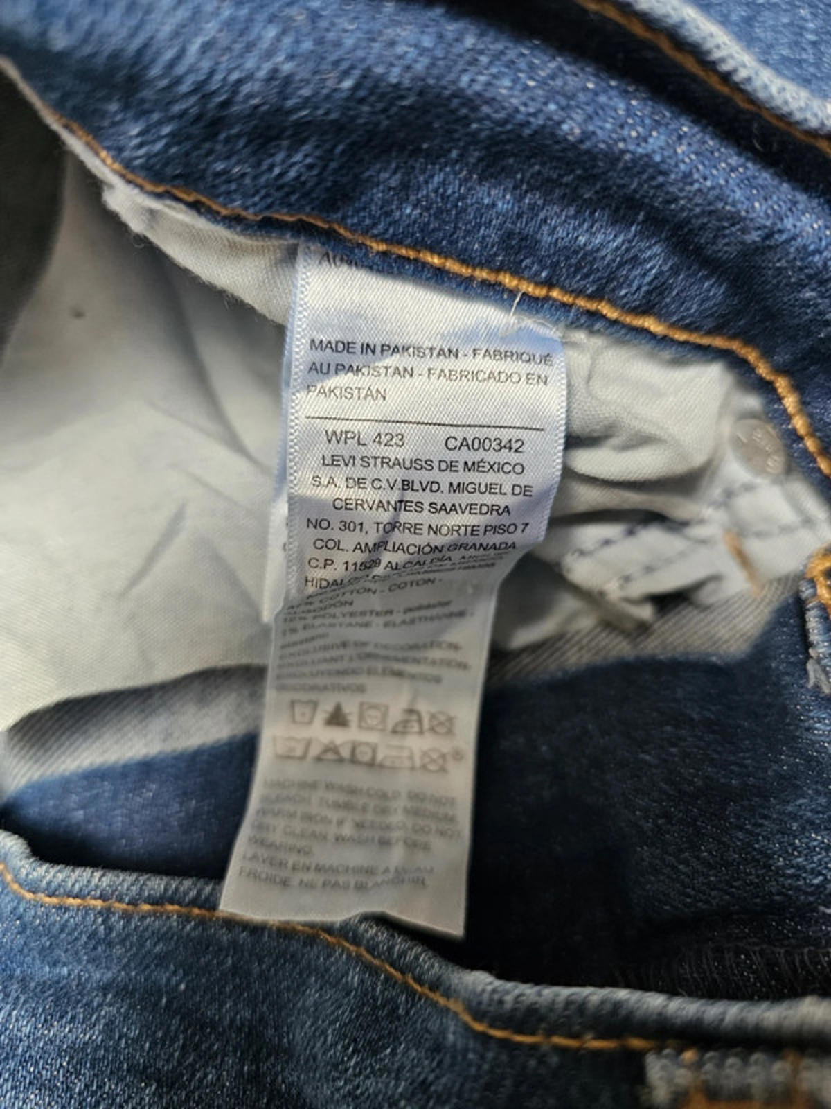 Levi's Womens Blue Jeans Heritage High Rise Straight W32/26L Denim Trousers