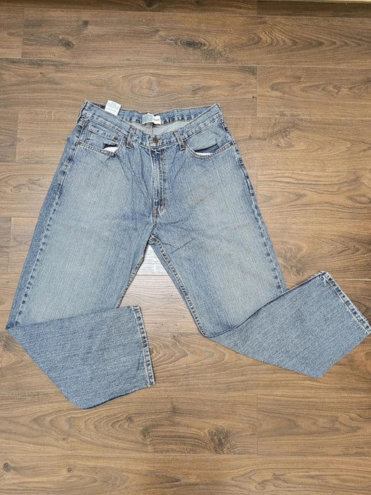 Levi's Mens Blue Jeans Relaxed Fit W33/29L Denim Trousers Bottoms