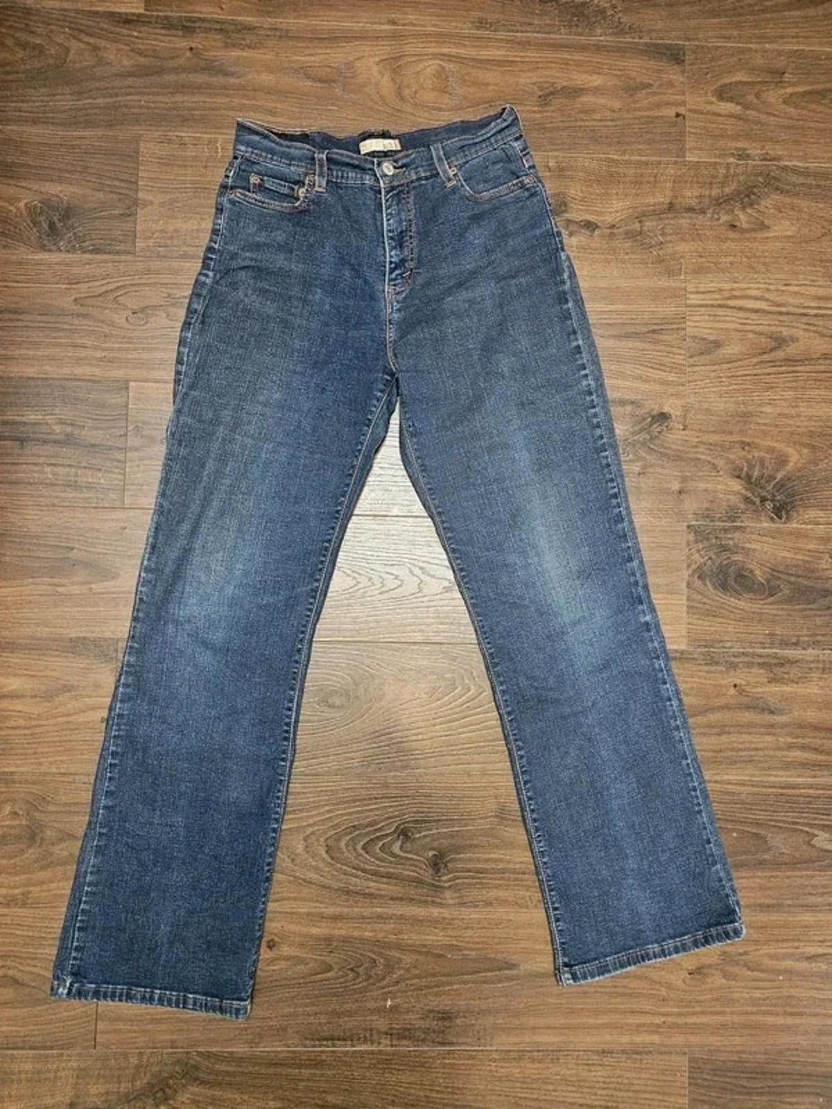 Levi's Womens Blue Jeans 512 Perfectly Slimming Slim Tapered W29/31L 10-12