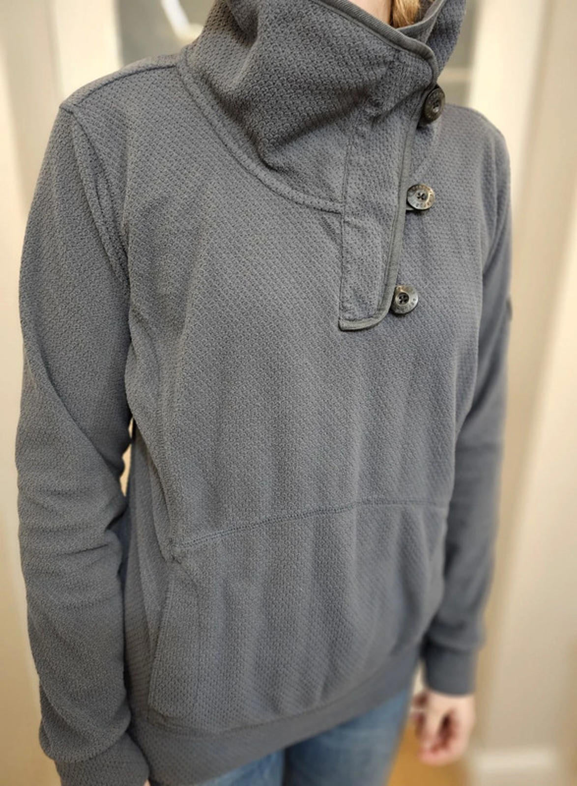 Berghaus Cowl Neck Y2K Style Pullover Fleece Jumper Sweatshirt - UK 12**