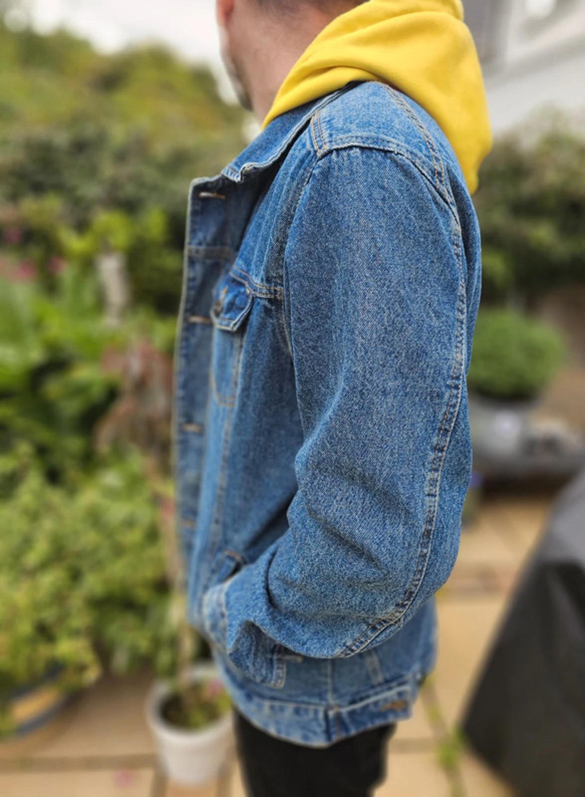 Rare Members Only X Nickelodeon X Sponge Bob Hoodie Denim Jacket - L/Large
