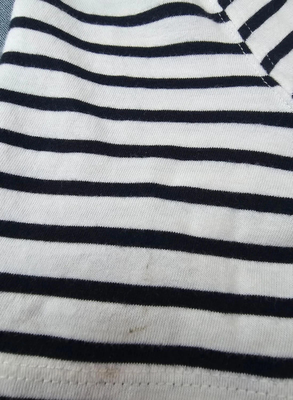 Zara Black And White Striped Short Sleeve T-Shirt/Top/Tee - M/Medium