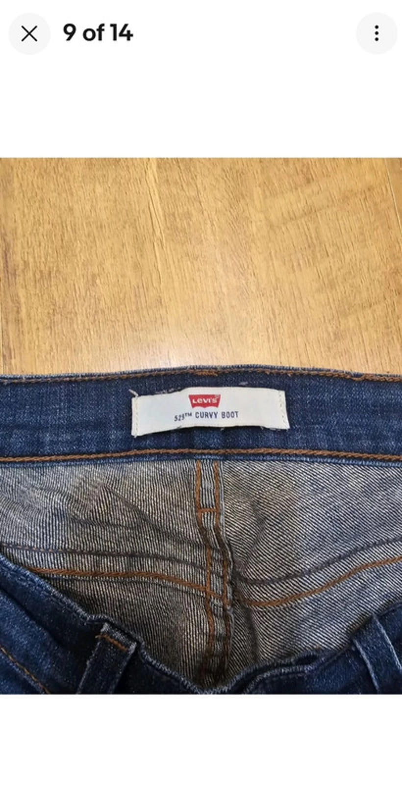 Levi's Womens Blue Jeans 529 Curvy Boot Cut Fit - W27/30L