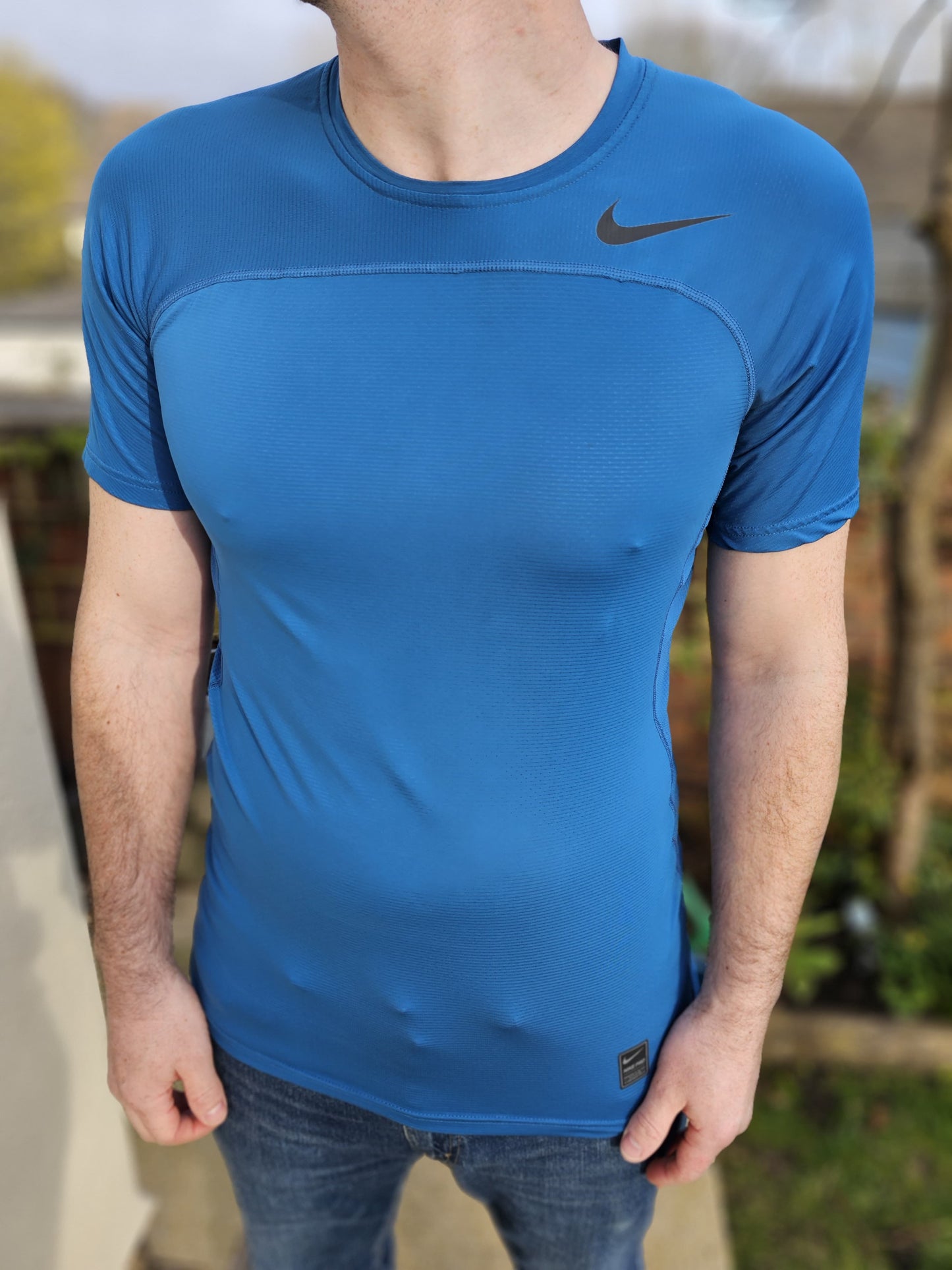 Nike Pro Hyper Cool Blue T-Shirt Tee Top - M/Medium