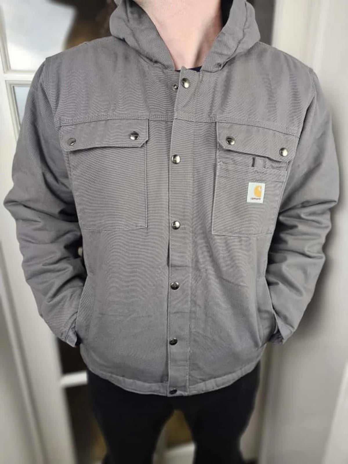 Carharrt Mens Charcoal Grey Arctic Lined Utility/Field Jacket - M/Medium L/Large