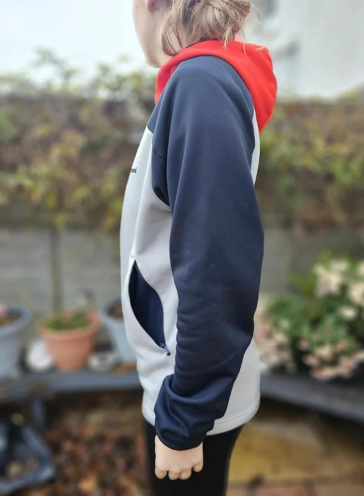 Berghaus Gyber Full Zip Navy/red Hoodie Fleece Streetwear Jacket - S/Small