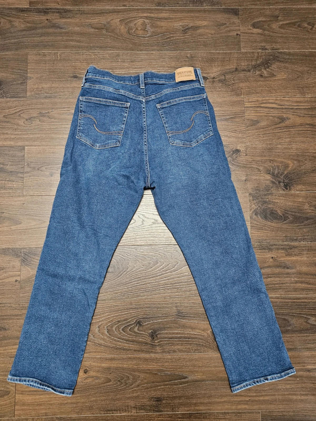 Levi's Womens Blue Jeans Heritage High Rise Straight W32/26L Denim Trousers