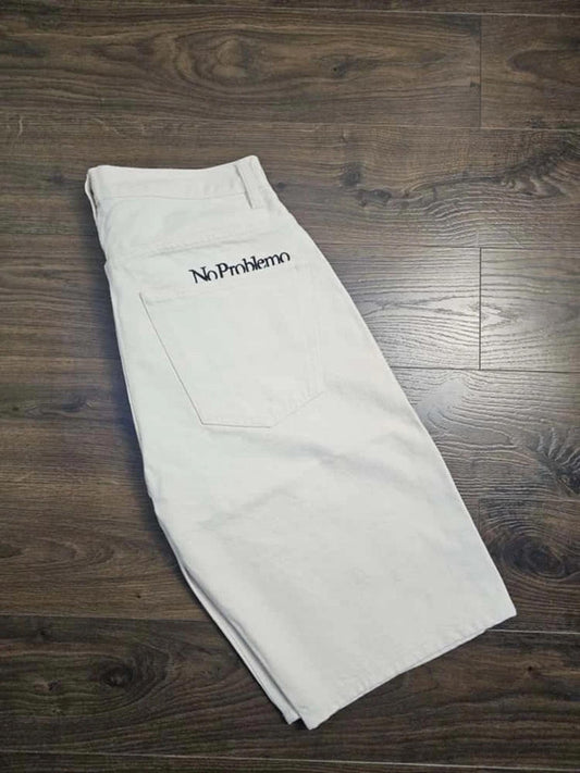 No Problemo Mens Jean Jorts Shorts - W34/L13