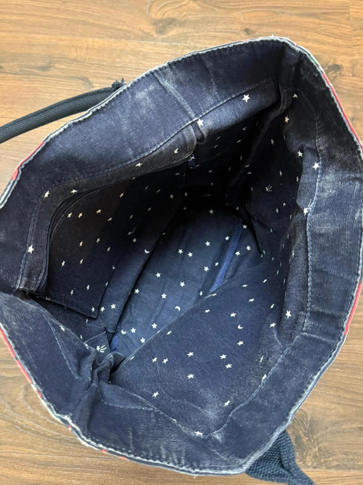 Joules Womens Floral/Flower/Botanical Print Shoulder Tote Bag - Navy/Multicolour