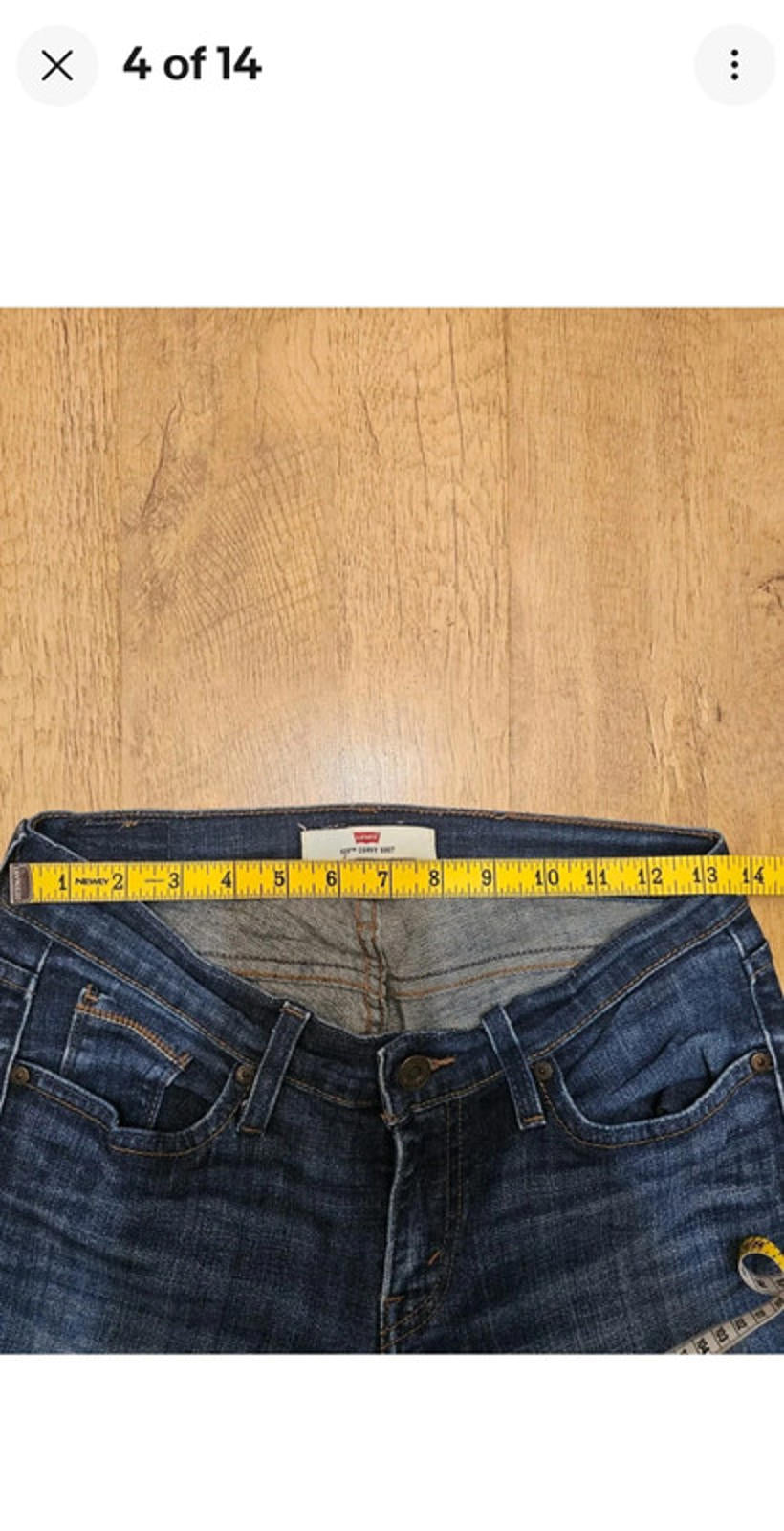 Levi's Womens Blue Jeans 529 Curvy Boot Cut Fit - W27/30L