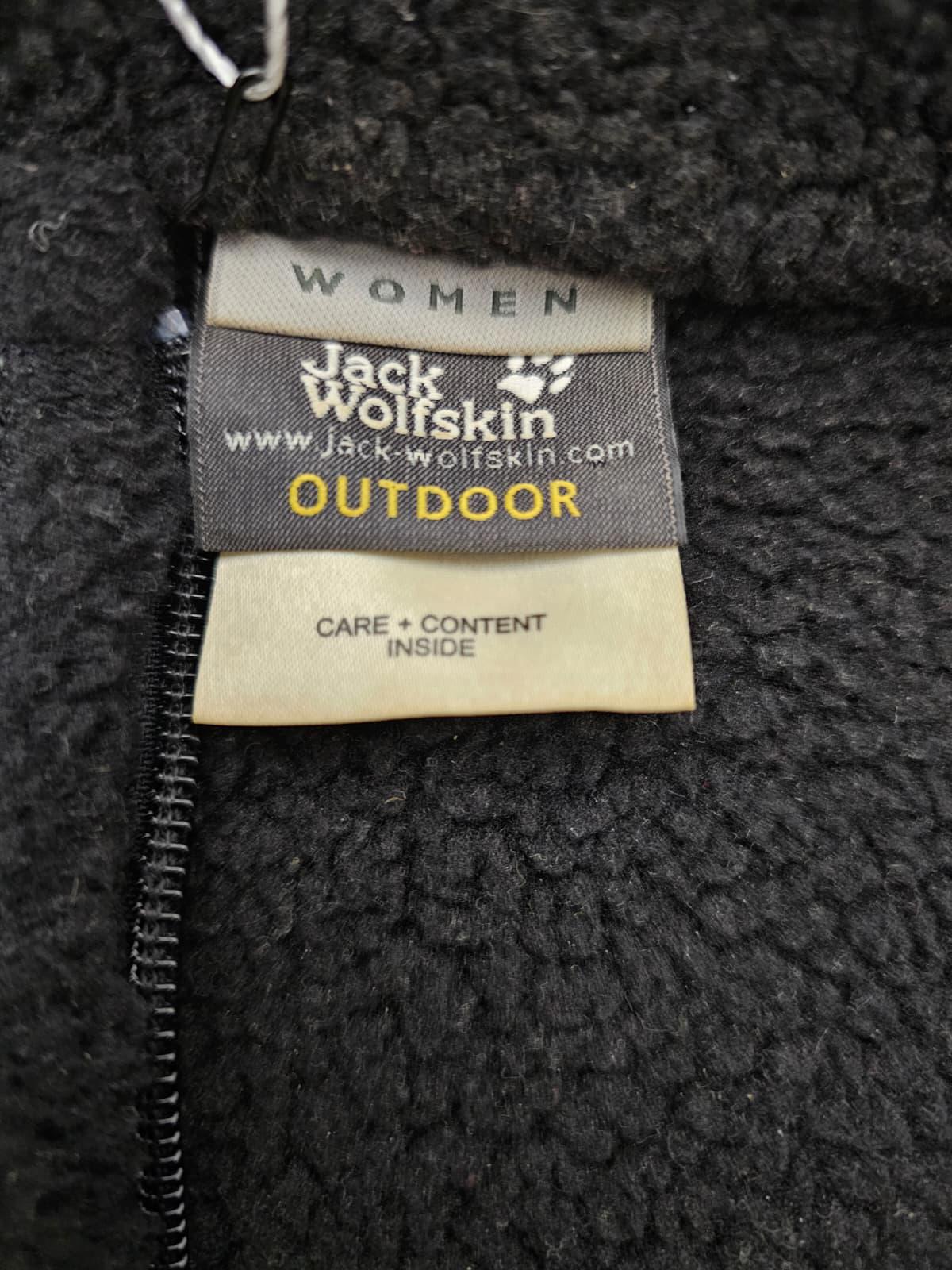 Jack Wolfskin Womens Pullover 1/4 Zip Y2K Floral Paw Fleece Jumper - 10