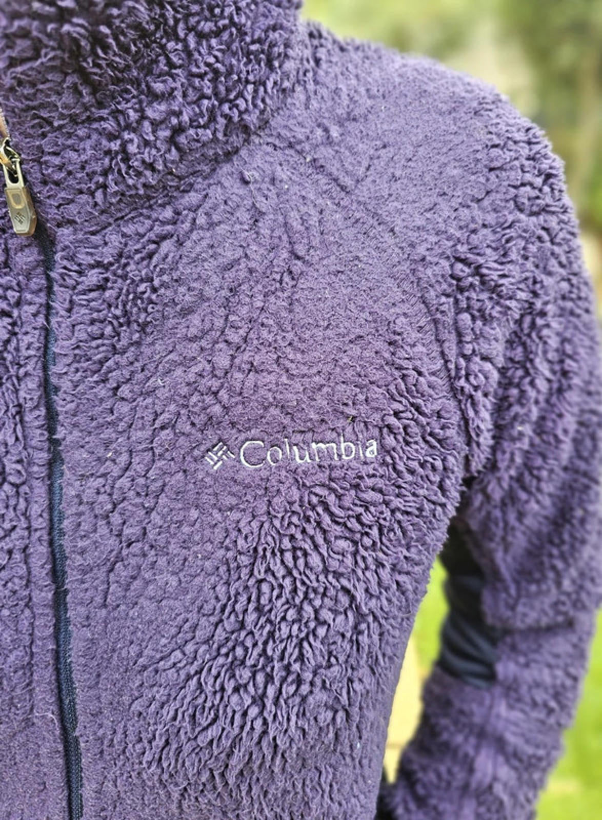 Columbia Purple Full Zip Fleece Jacket - M/Medium