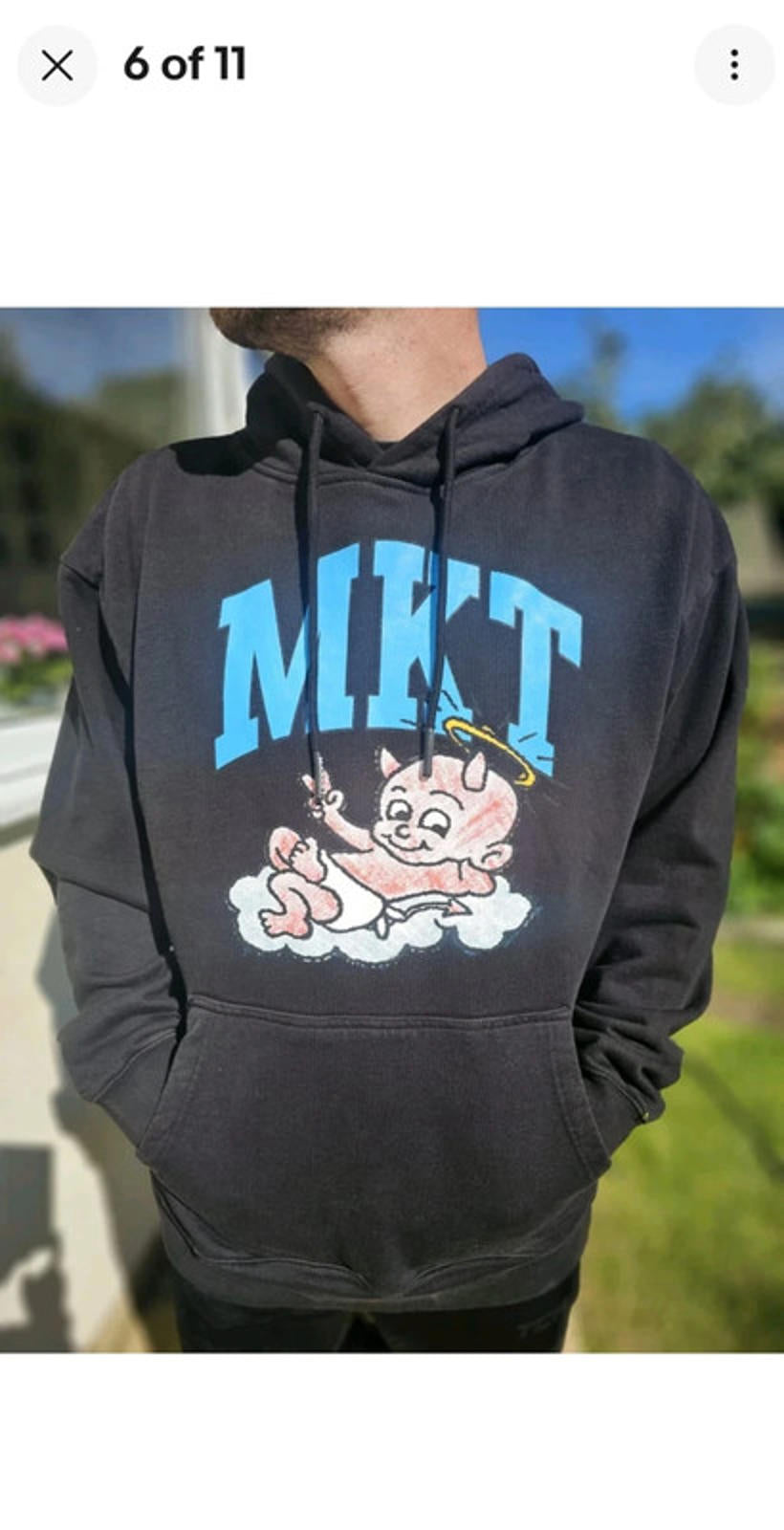Brand New Market MKT Black Devil Hoodie - L/Large