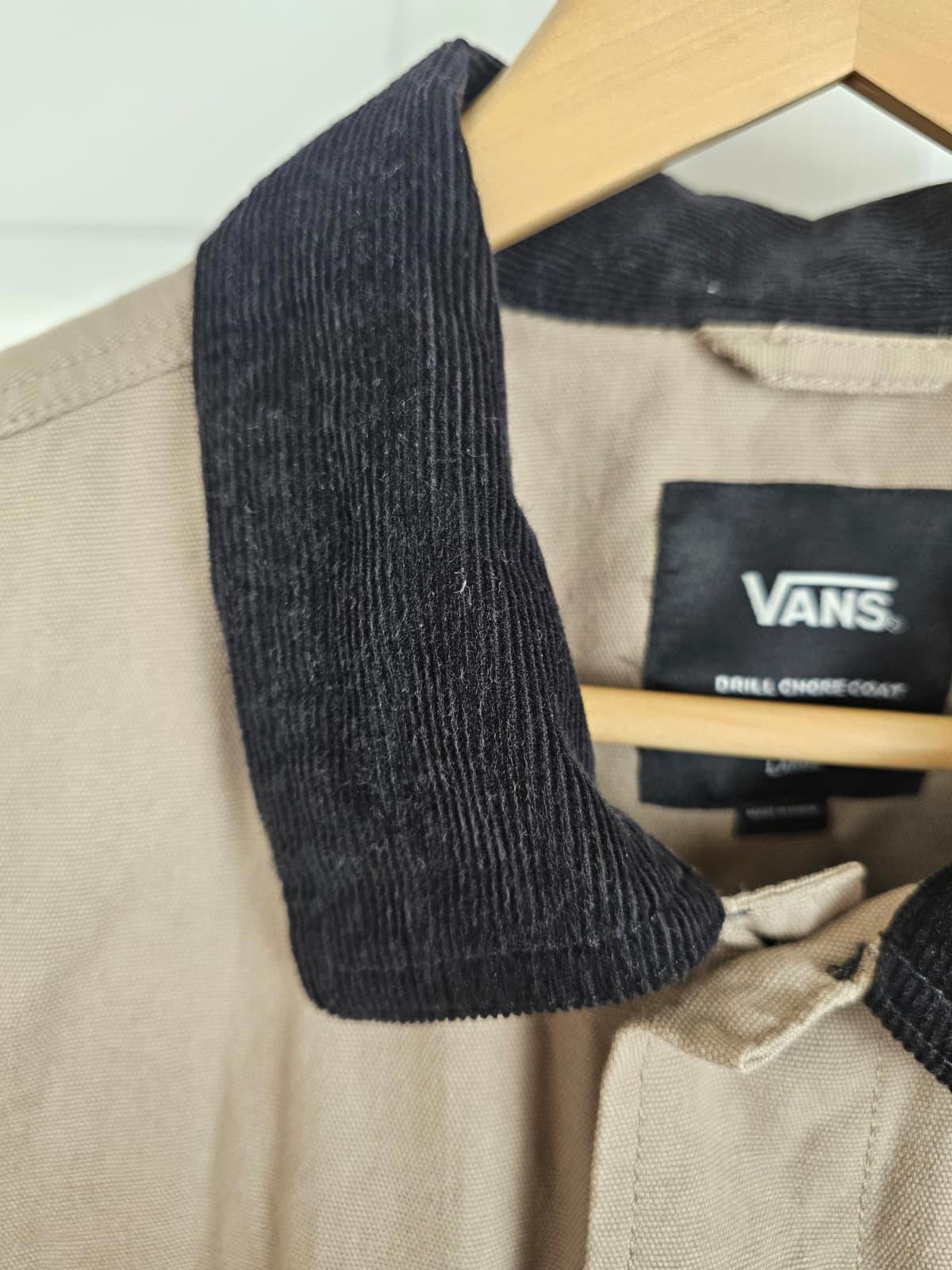 Vans Mens Button Up Chore Jacket/Coat - L/Large - Beige