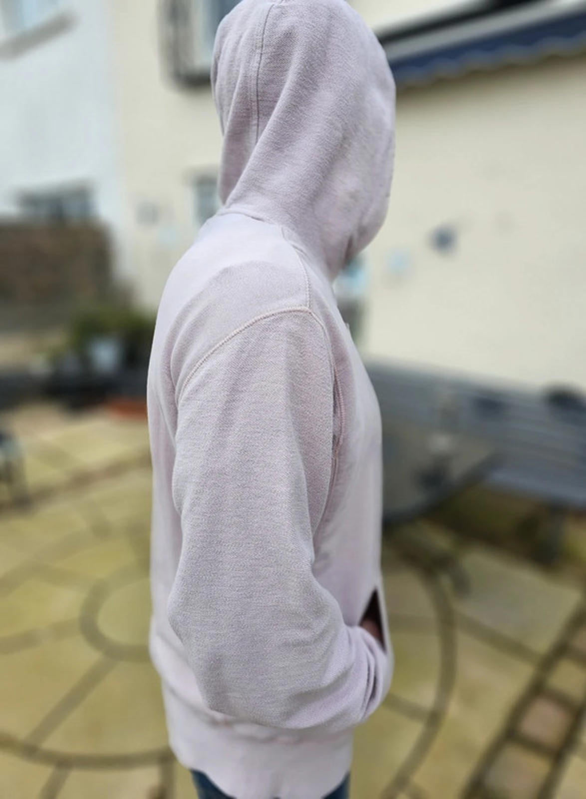 Awesome Off Pink Oversize RipnDip Pullover Hoodie L/Large Oversize Embroidered*